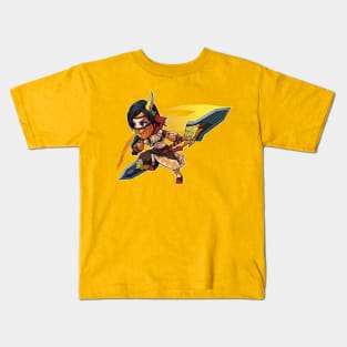 Monster Hunter World Chibi Insect Glaive Kids T-Shirt